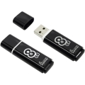 USB 3.0 флэш-диск  8GB Smart Buy  Glossy series Dark  серый